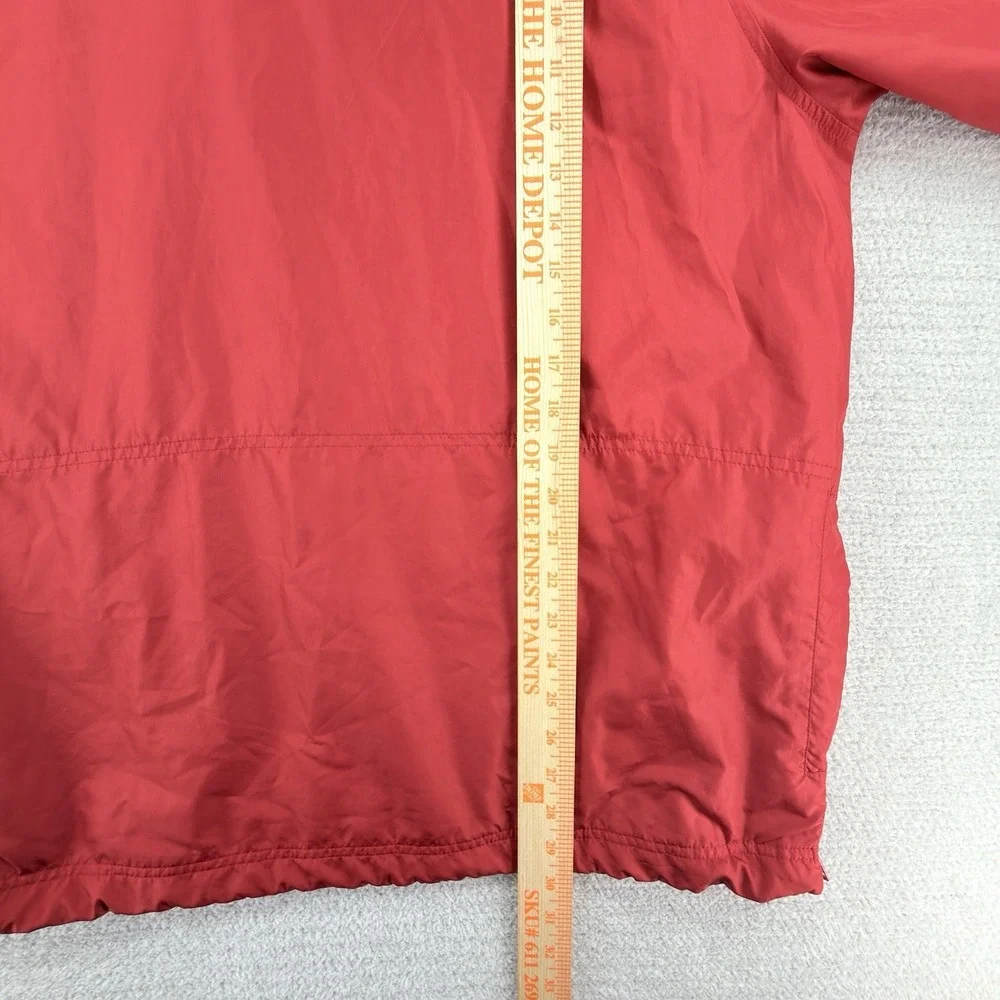 Nike Baseball Short Sleeve Batting Jacket Men XL Red V Neck Pullover Windbreaker - Picture 8 of 8